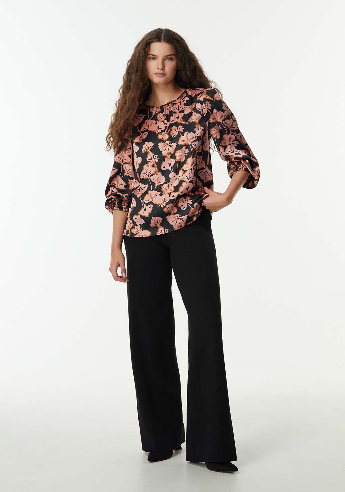 Sfera Basic printed top - Pink 4 Shaws Department Stores