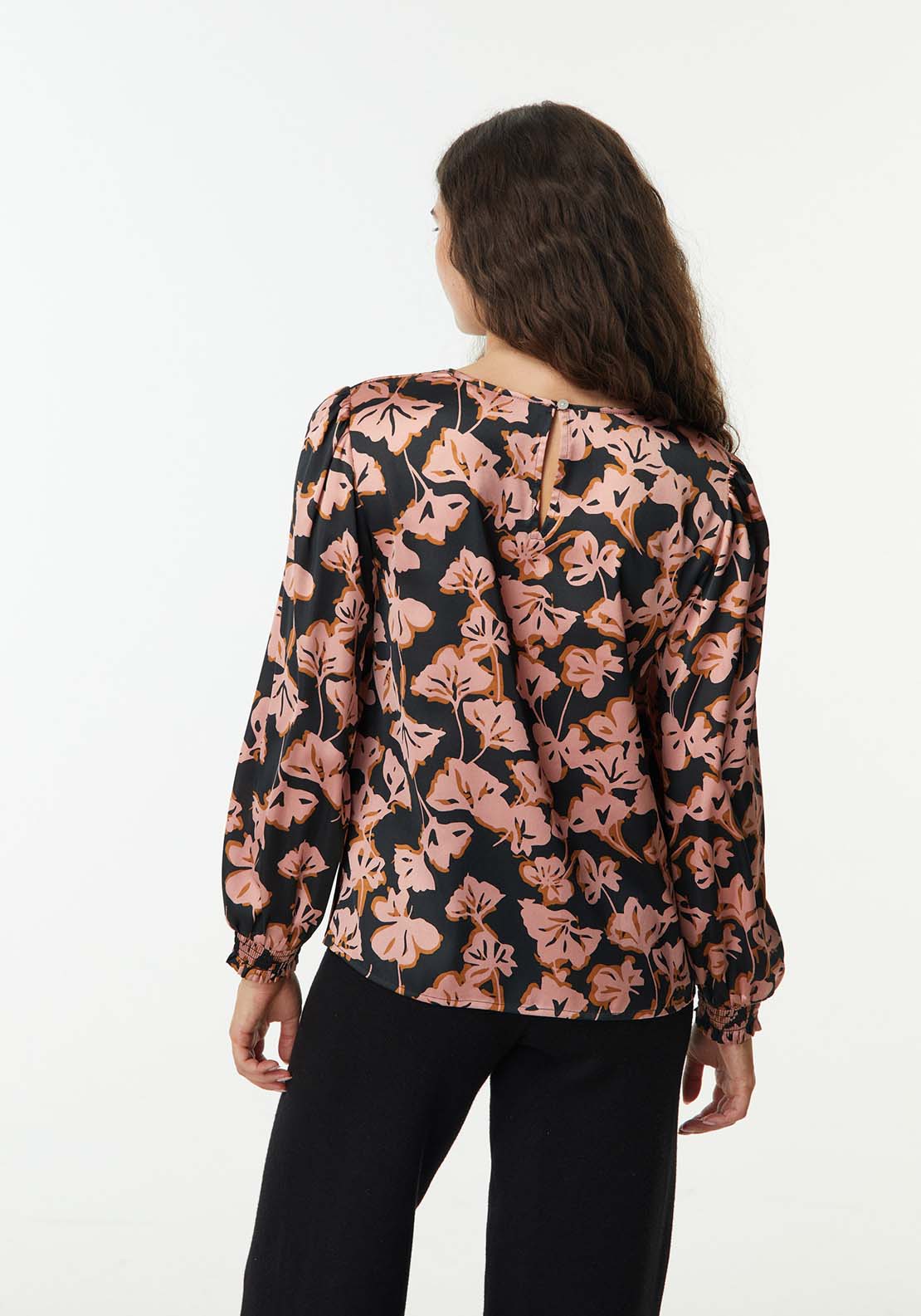 Sfera Basic printed top - Pink 3 Shaws Department Stores