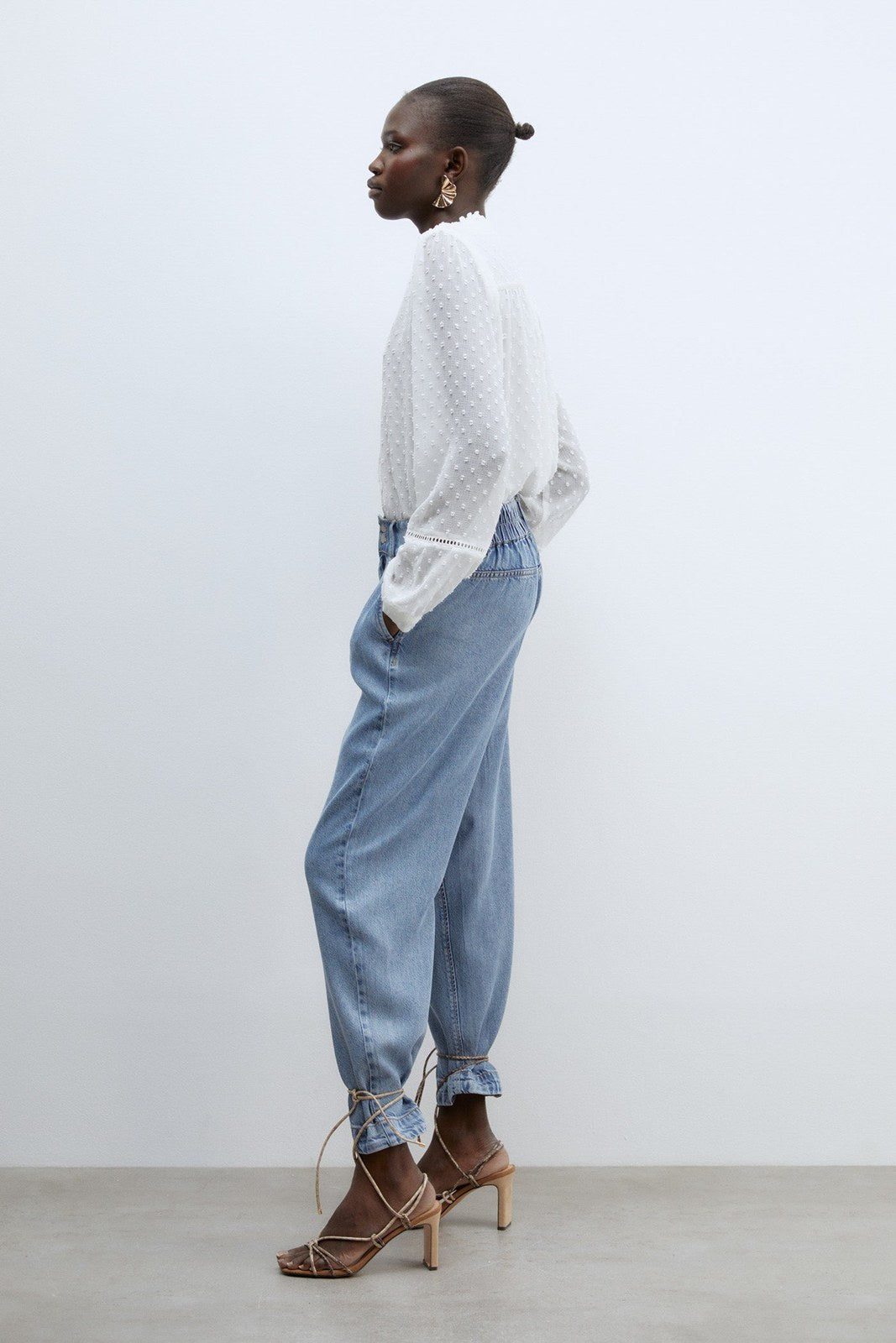 Sfera Buttons plumetis shirt - White 5 Shaws Department Stores