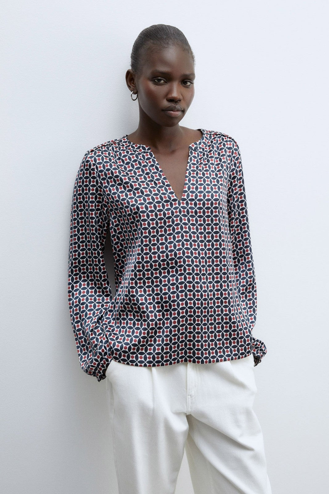 Sfera Basic long-sleeved top - Navy 2 Shaws Department Stores