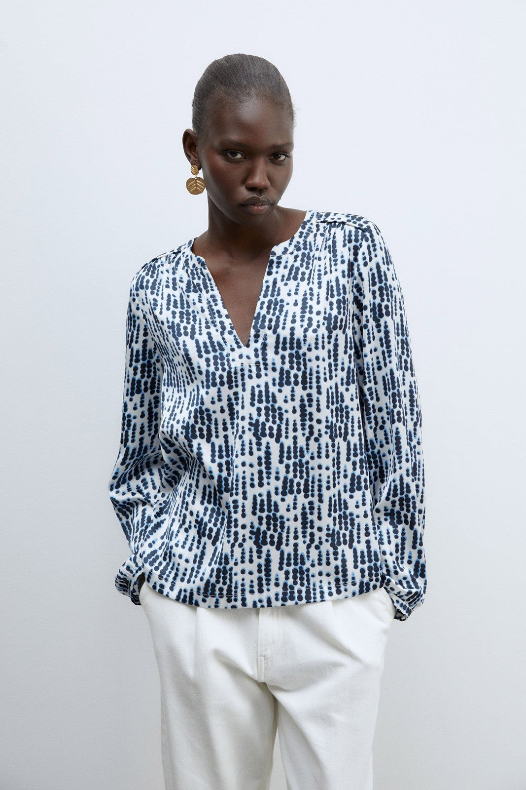 Sfera Basic long-sleeved top - Light Blue 1 Shaws Department Stores