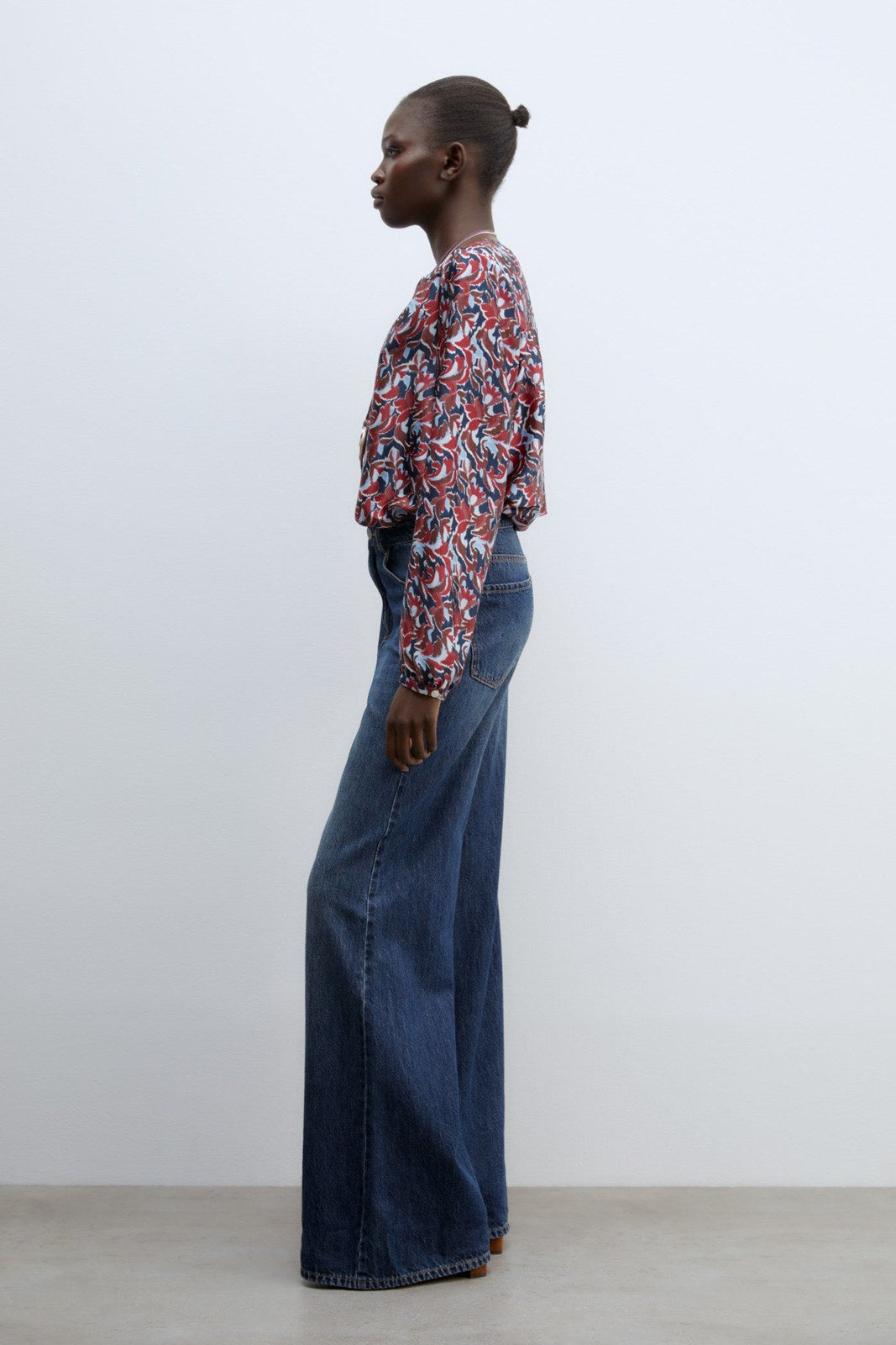 Sfera Basic long-sleeved top - Blue Acid 5 Shaws Department Stores