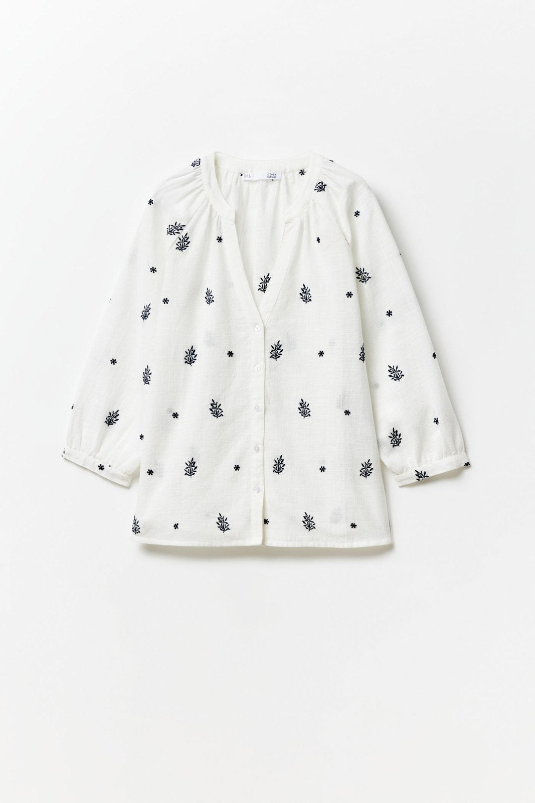 Sfera Buttons raglan blouse - Blue Acid 8 Shaws Department Stores