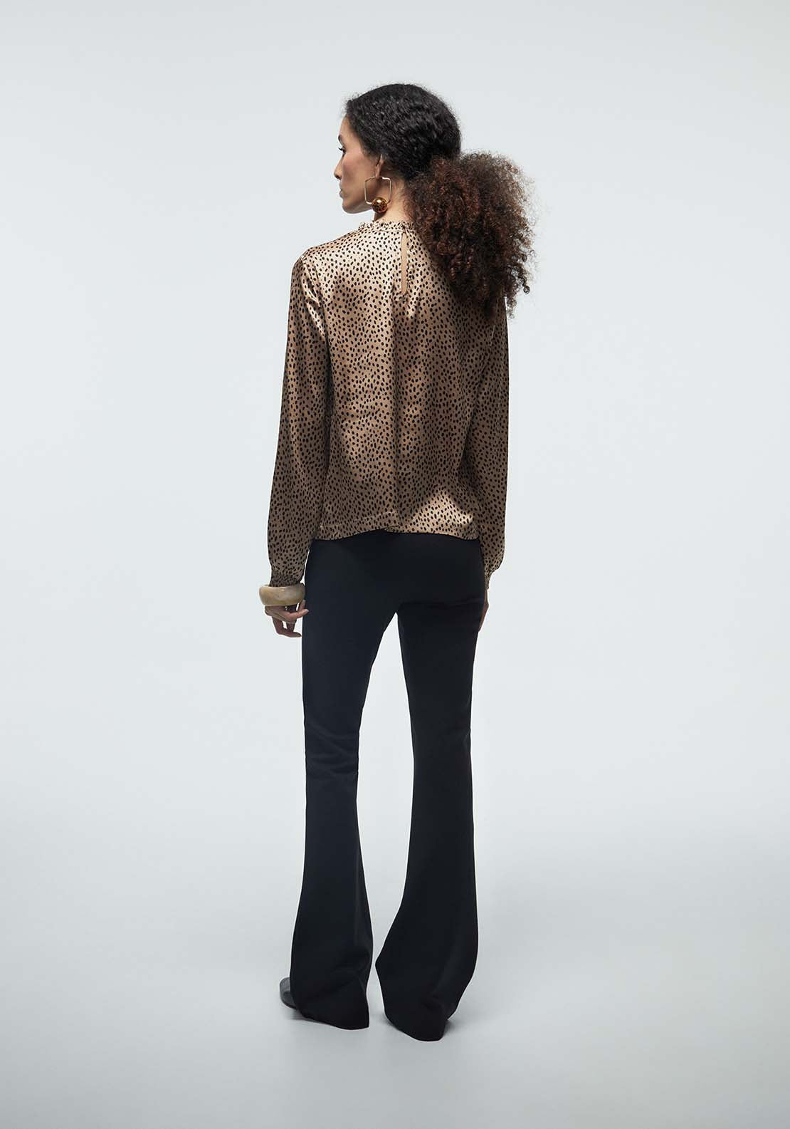 Basic Shirred Blouse - Print Marro