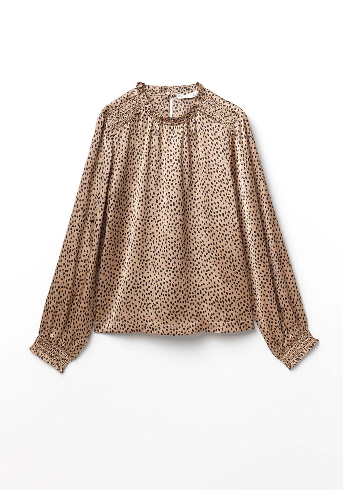 Basic Shirred Blouse - Print Marro