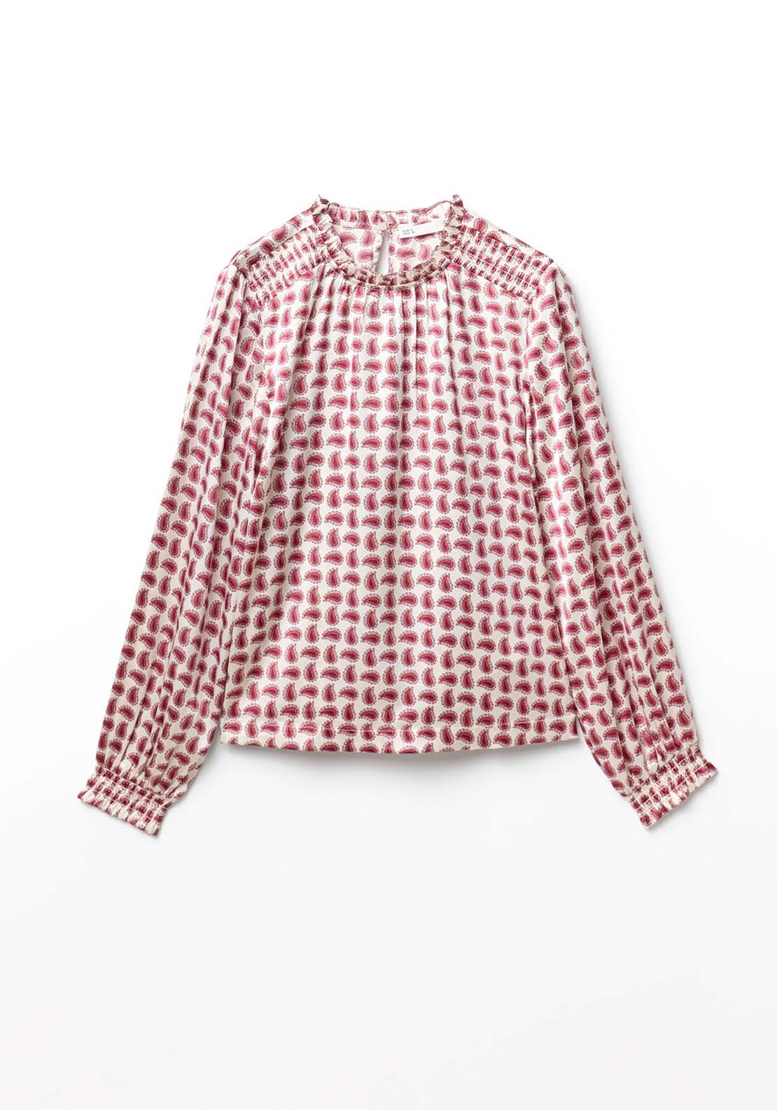 Basic Shirred Blouse - Pink