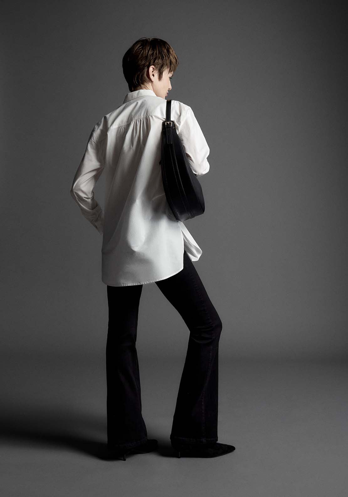 Appliqué Poplin Blouse - White