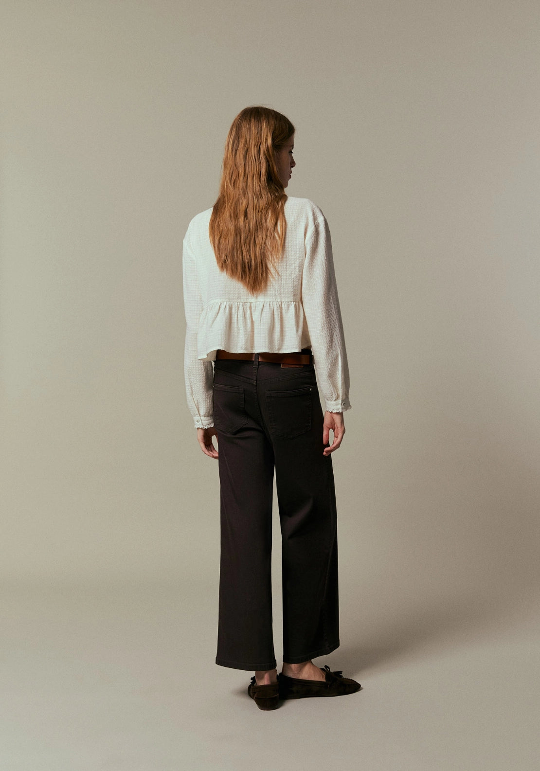 Floral Embroidered Blouse - White