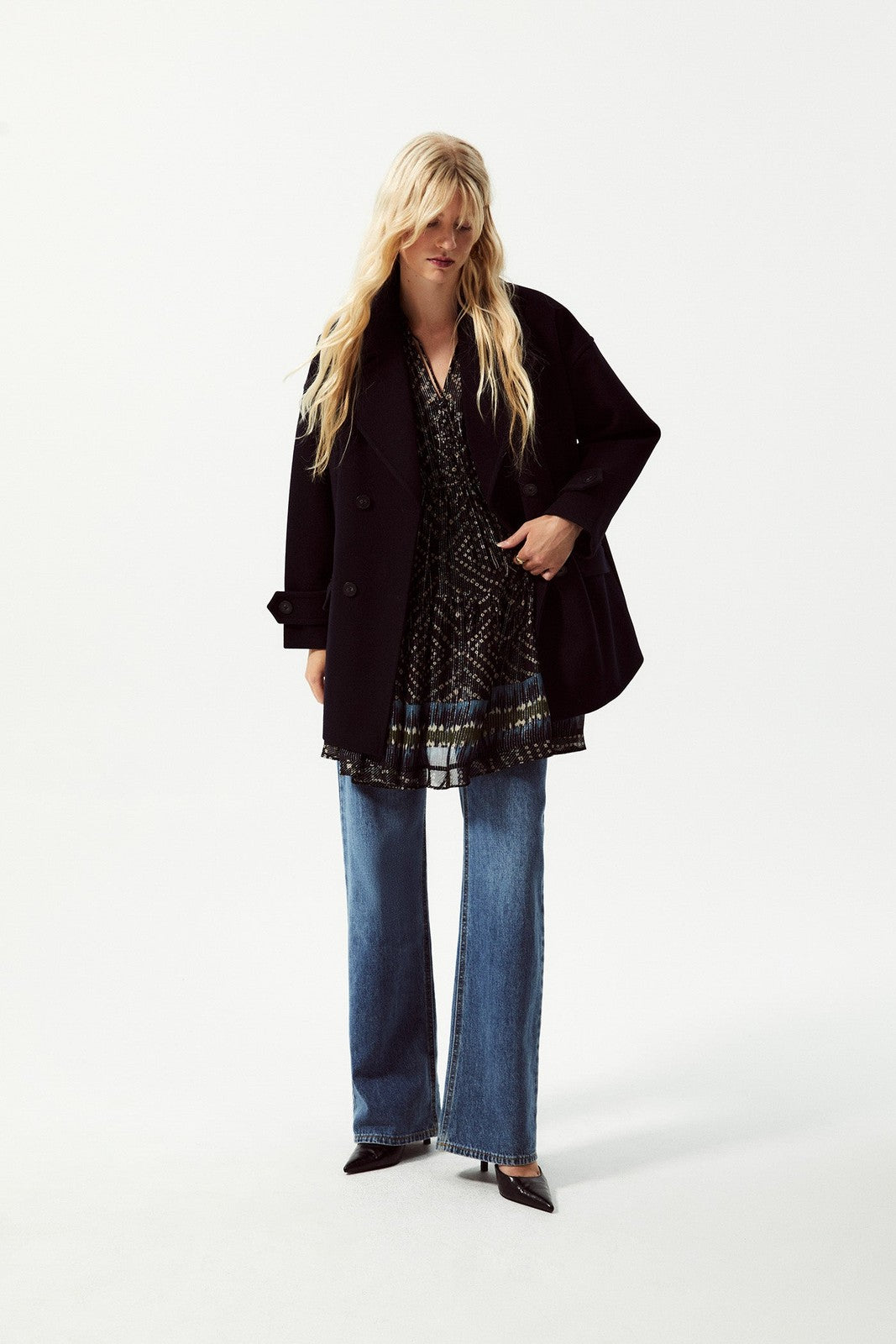 Wool Coat - Blue
