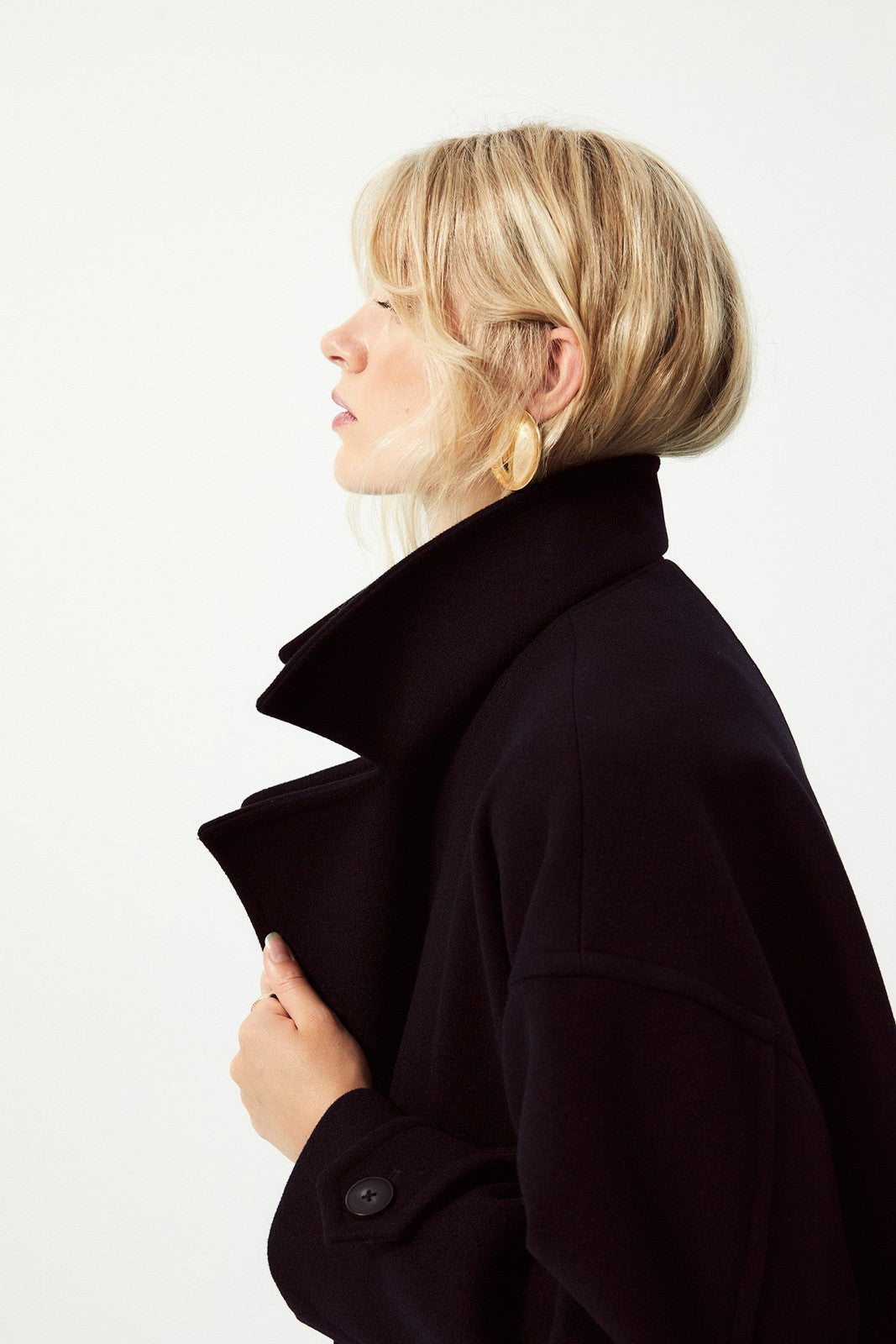 Wool Coat - Blue