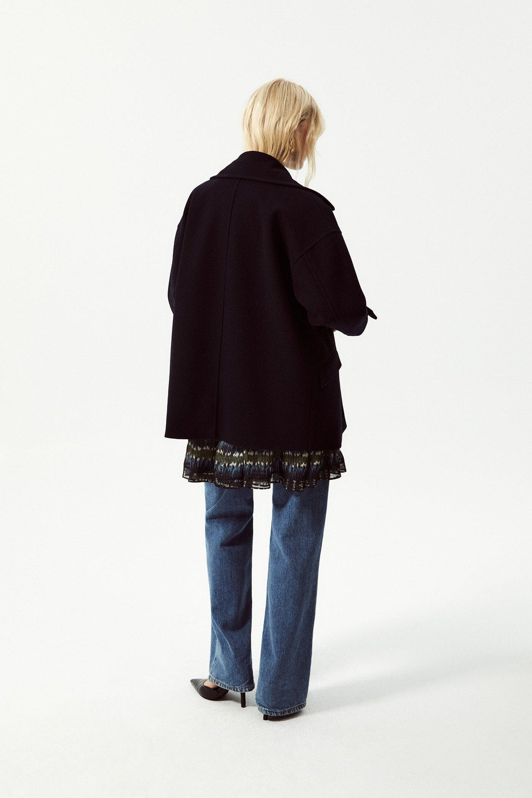 Wool Coat - Blue