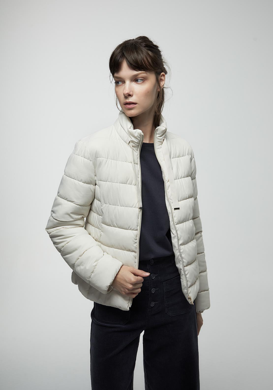 Sfera Basic Parka - Cream 1 Shaws Department Stores