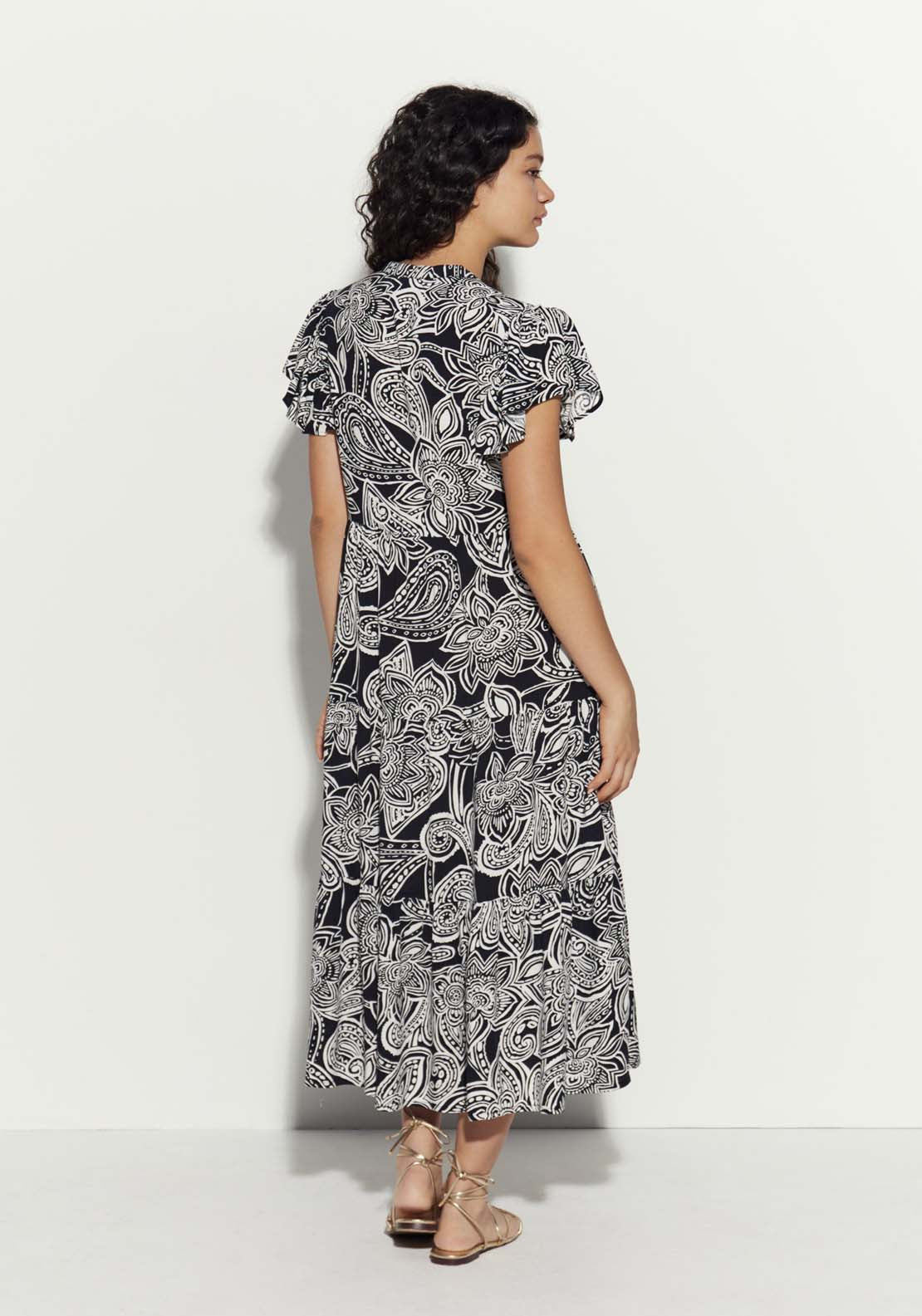 Sfera Short Sleeve Midi Dress 2 Shaws Department Stores