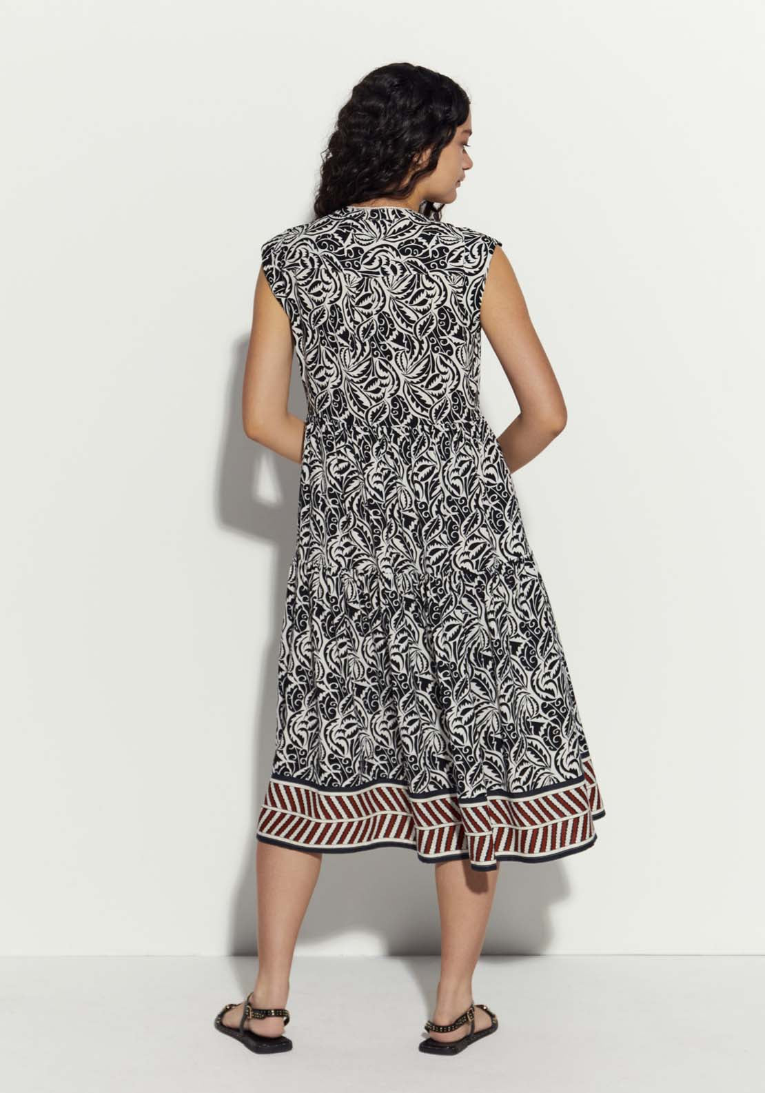 Sfera Sleeveless Printed Dress 3 Shaws Department Stores