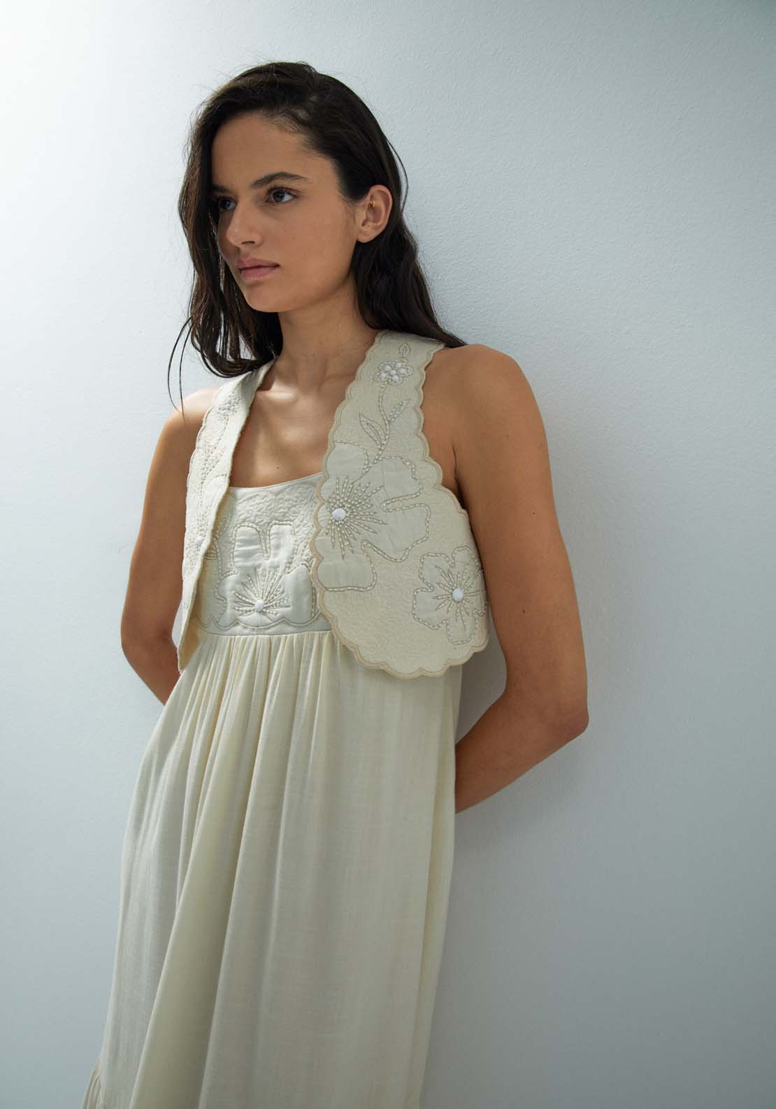 Sfera Strappy Embroidered Dress 3 Shaws Department Stores