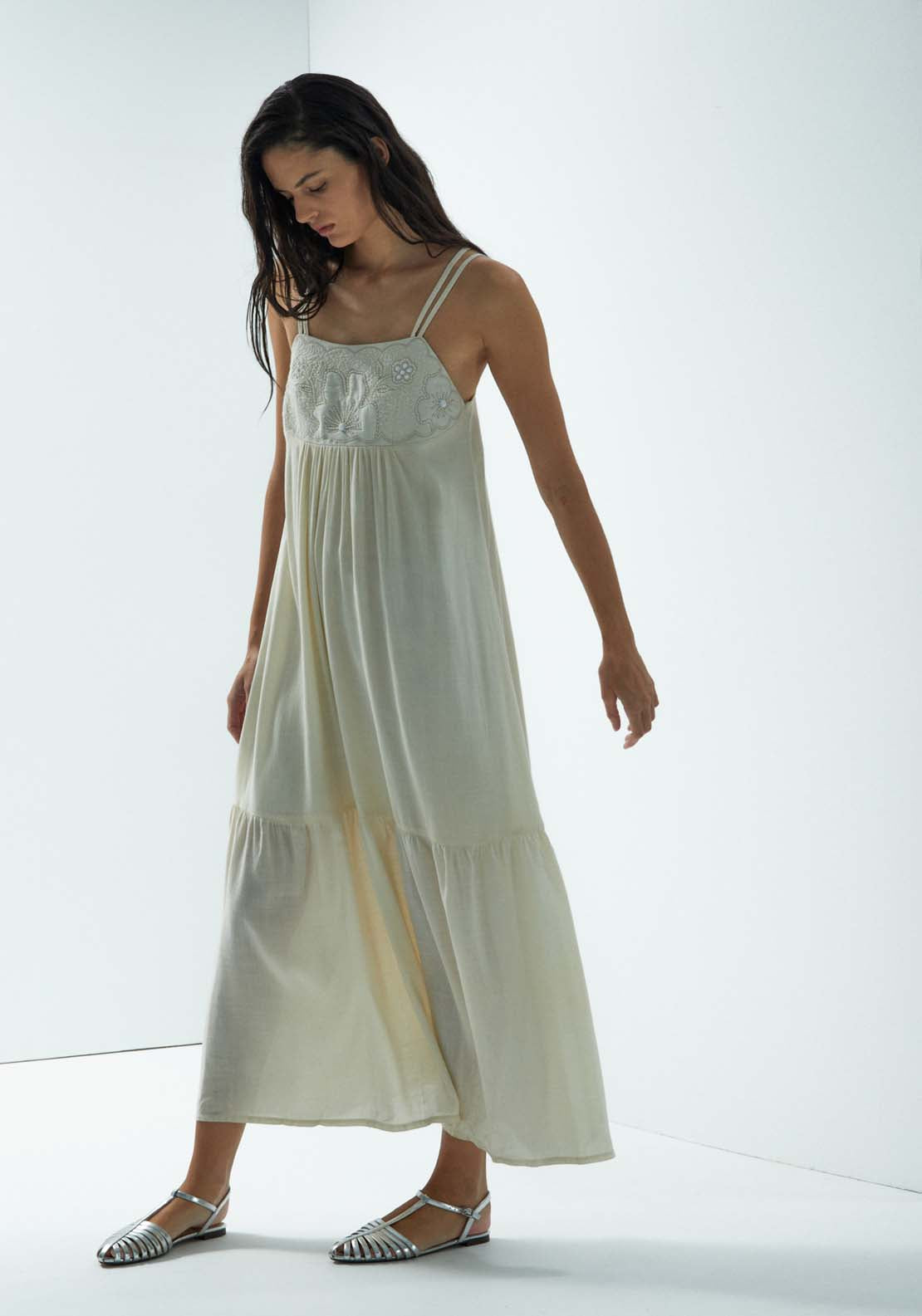 Sfera Strappy Embroidered Dress 2 Shaws Department Stores