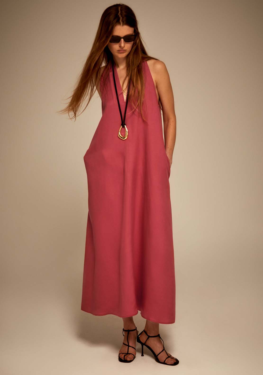 Sfera Back Knot Dress - Pink Acid 5 Shaws Department Stores