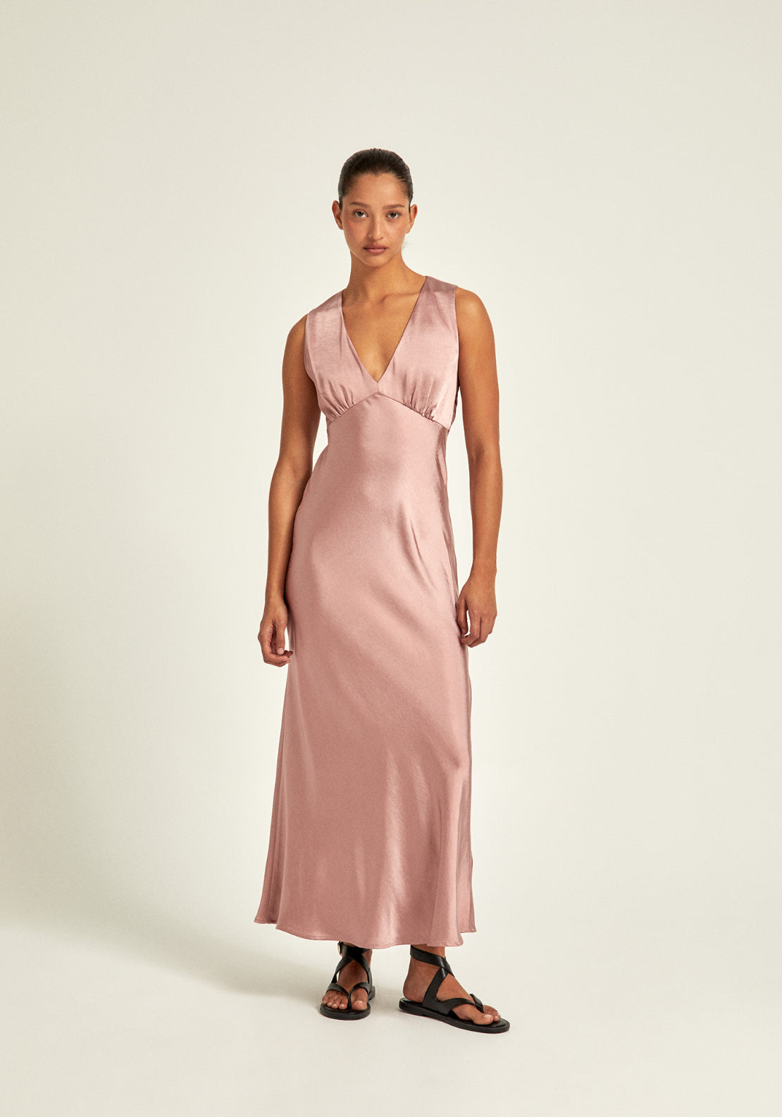 Satin Party Dress - Pink
