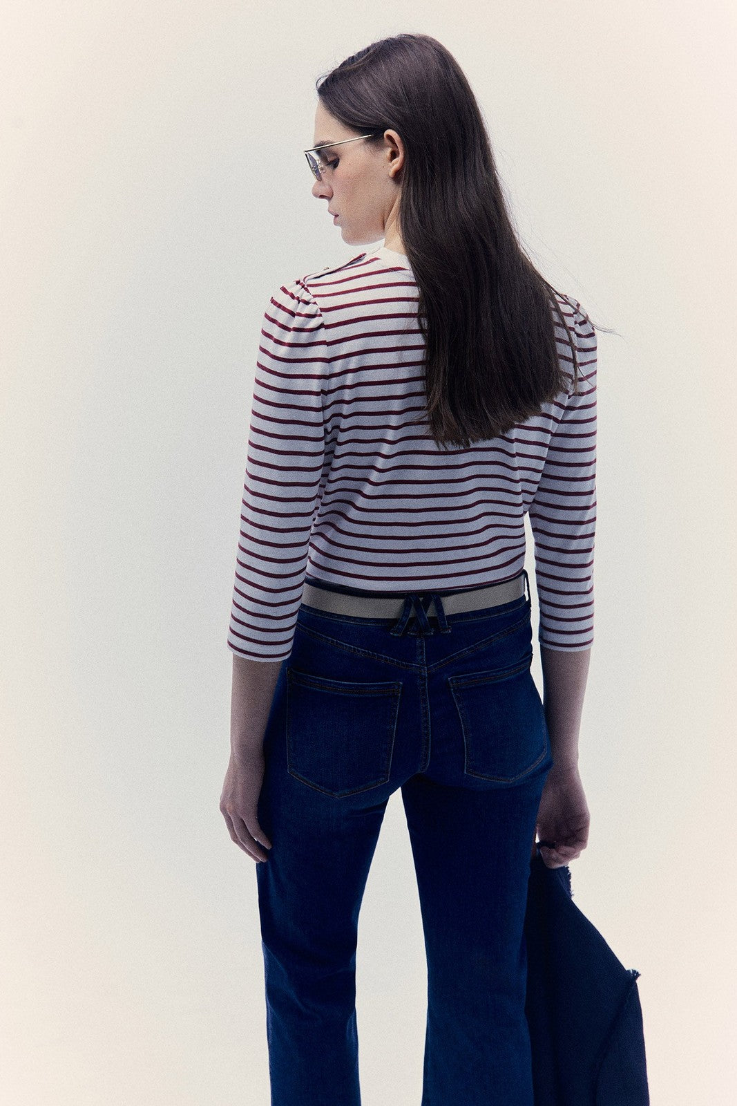 Sfera Stripes top - Red 5 Shaws Department Stores