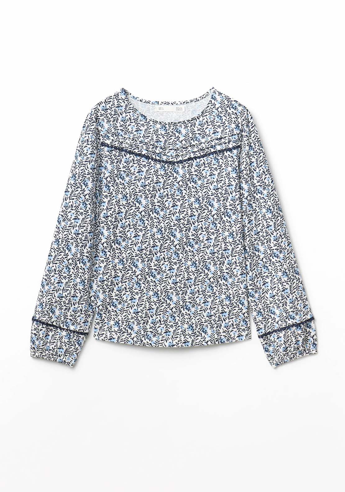 Romantic Long Sleeved T-Shirt - Blue