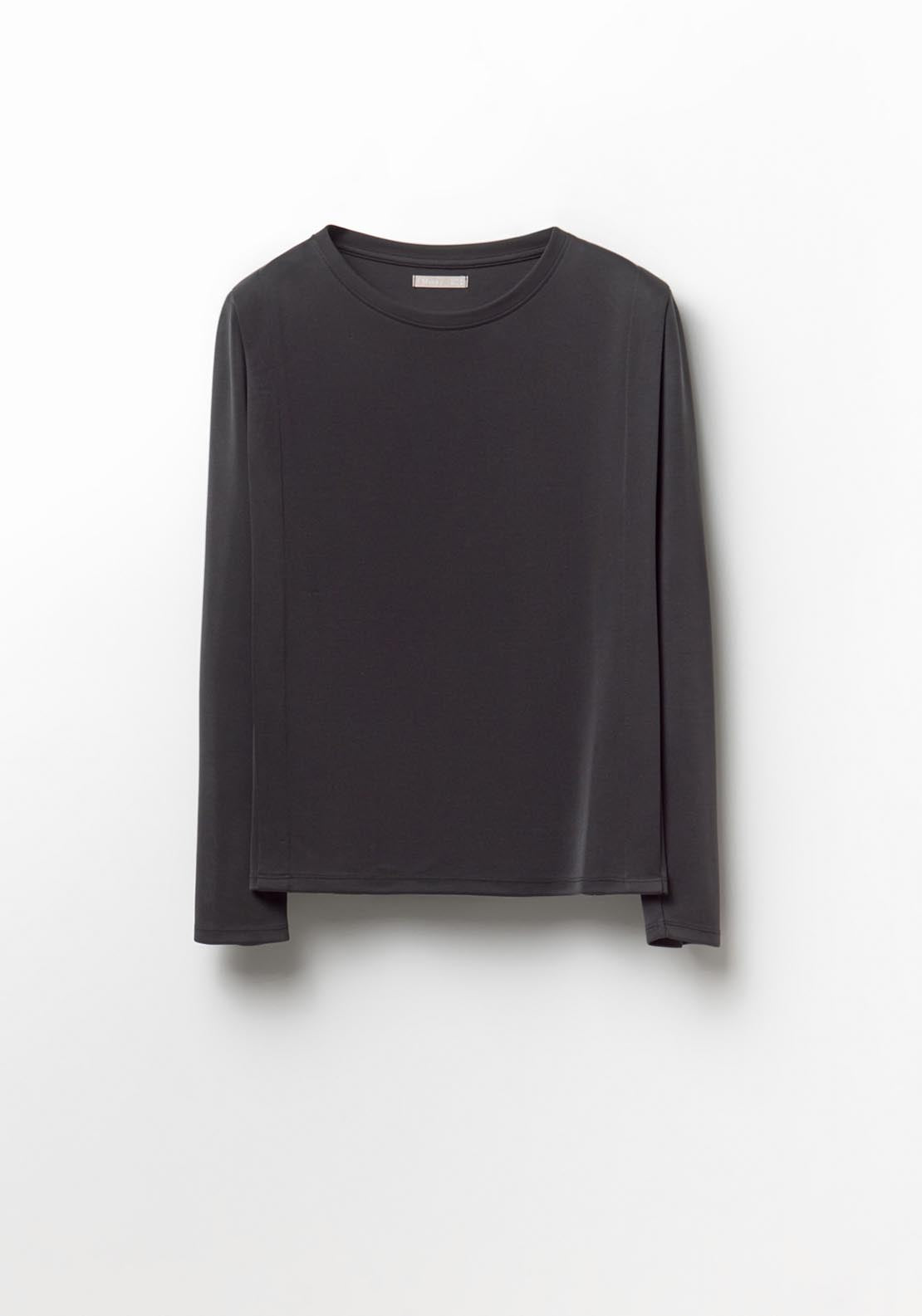 Long Sleeve Basic Top - Black