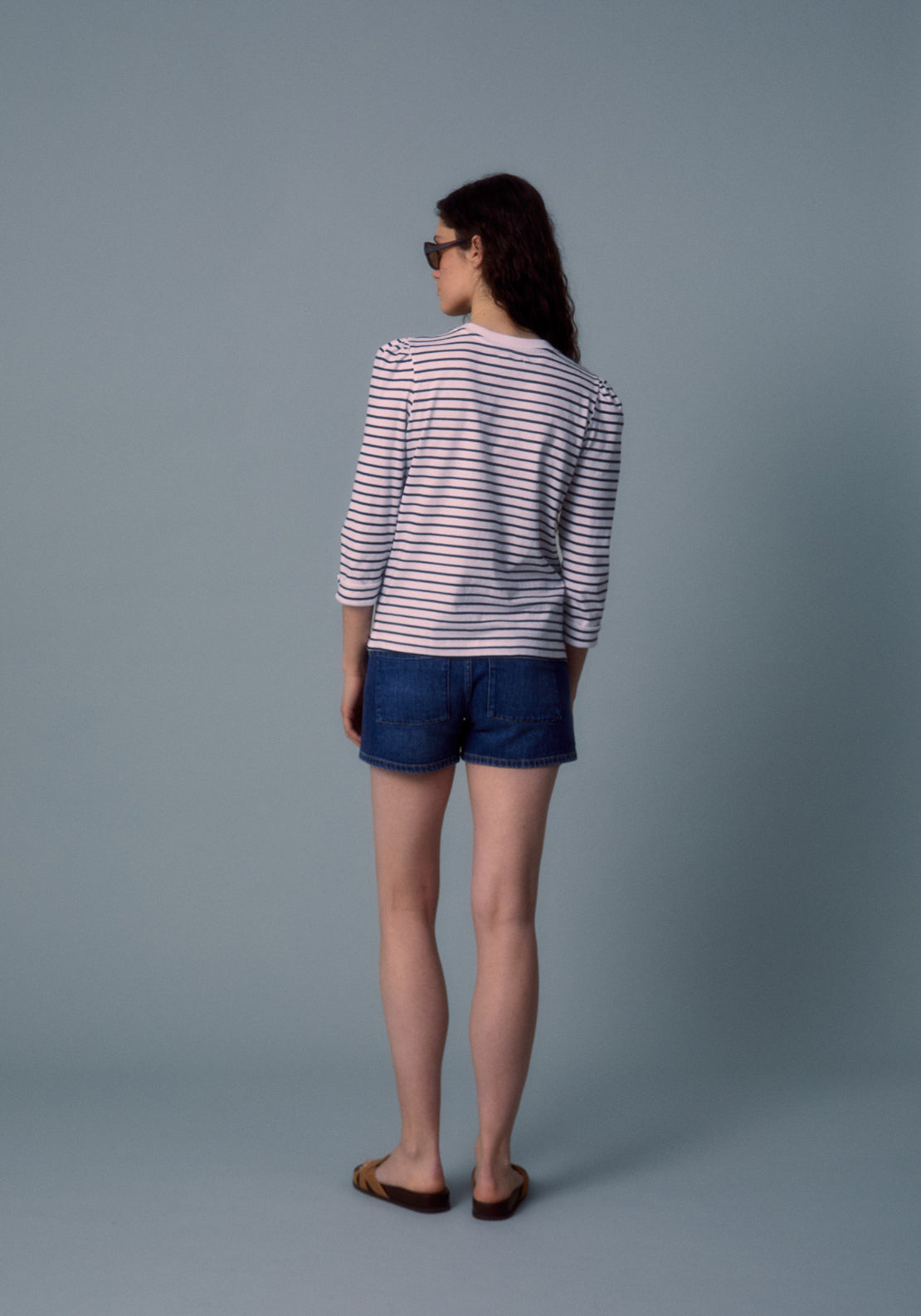 Striped Crew T-Shirt - Blue
