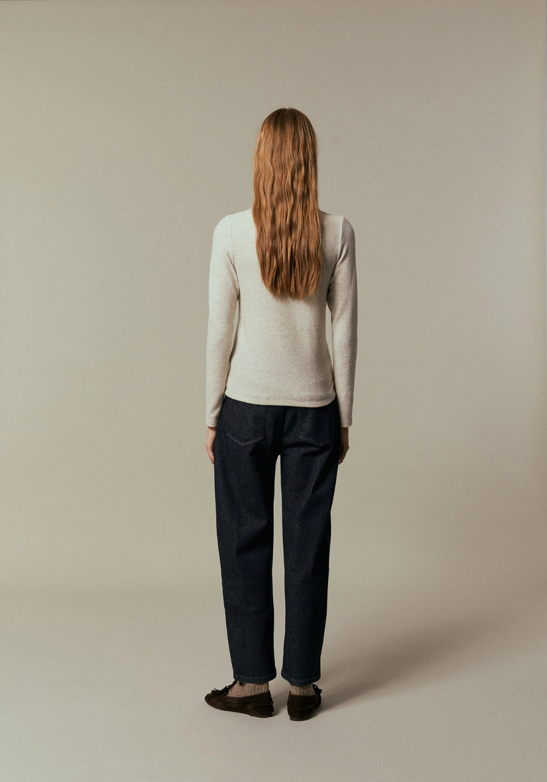 Brushed T-Shirt - Beige