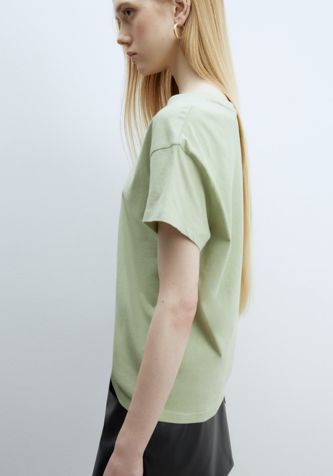 Sfera Plain T-shirt - Green 3 Shaws Department Stores