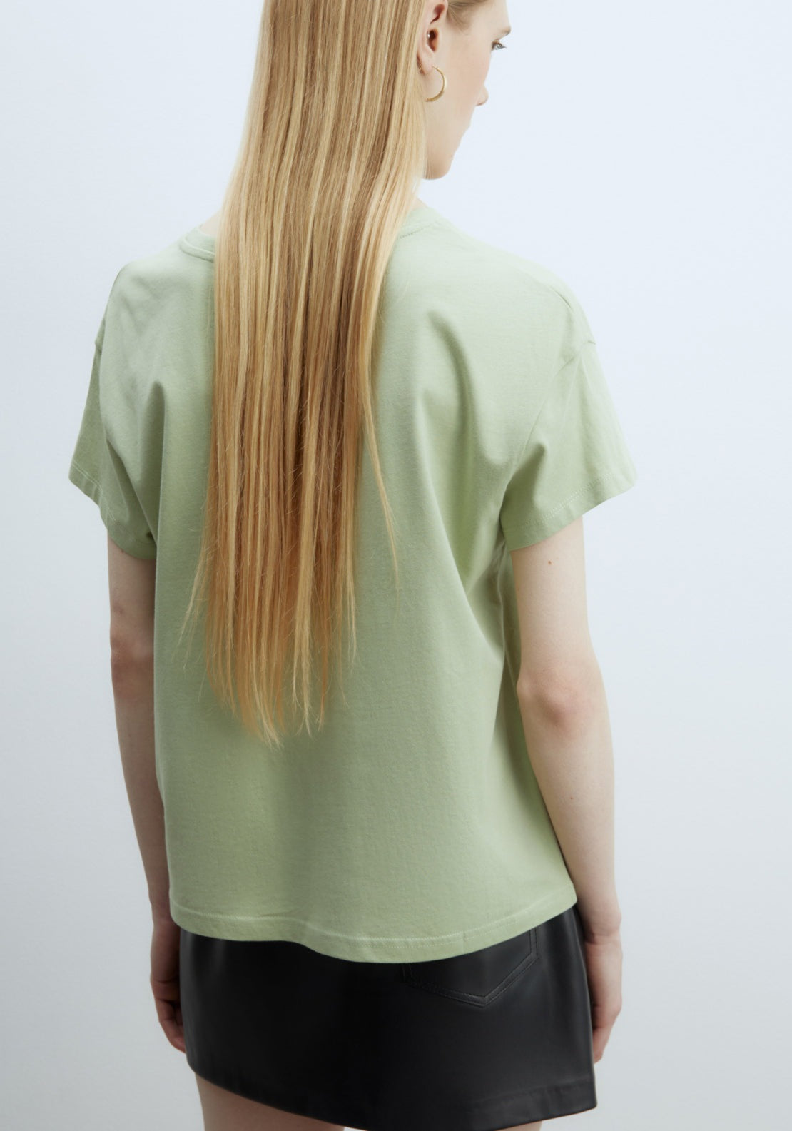 Sfera Plain T-shirt - Green 2 Shaws Department Stores