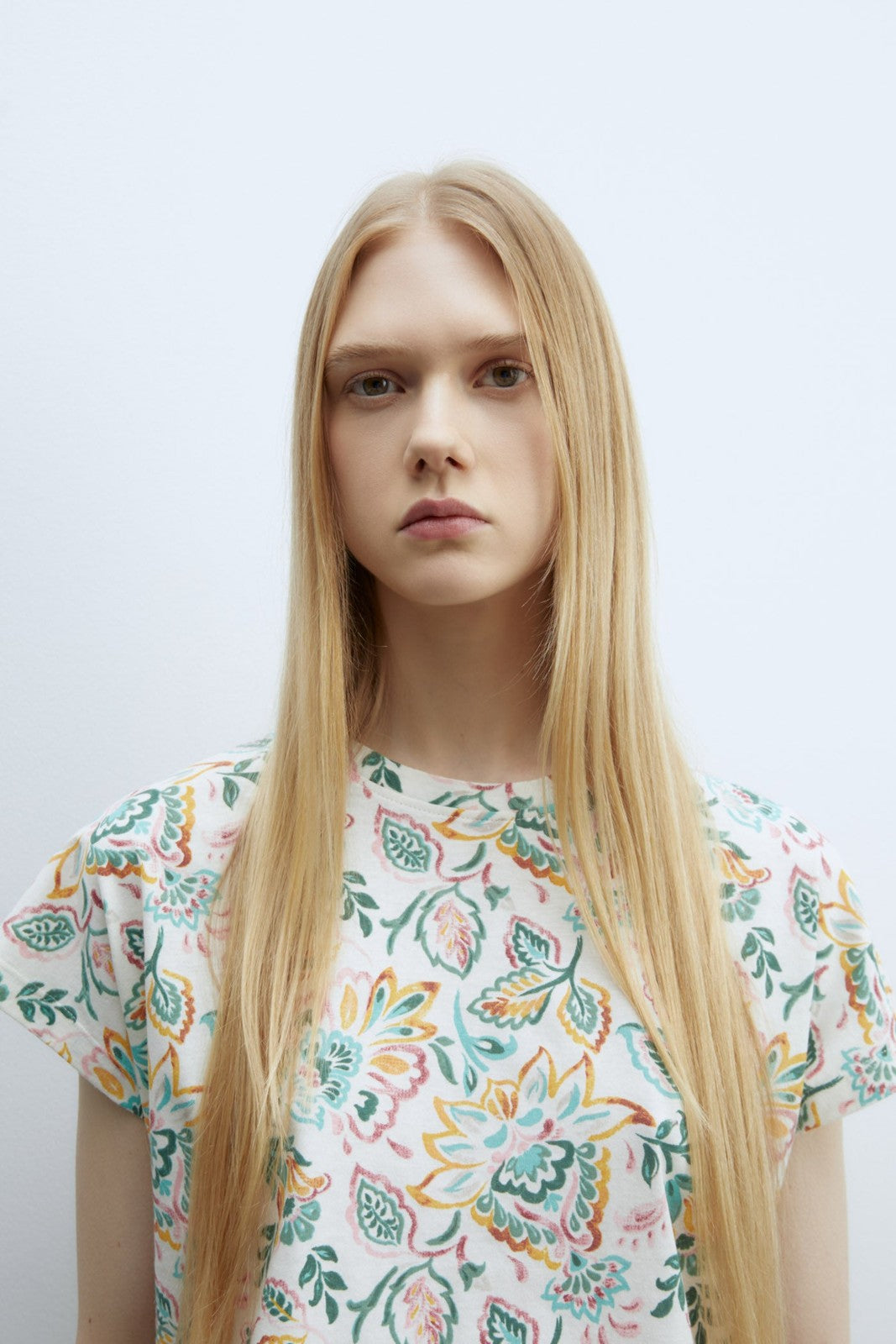 Sfera Printed T-shirt - Print Green 2 Shaws Department Stores
