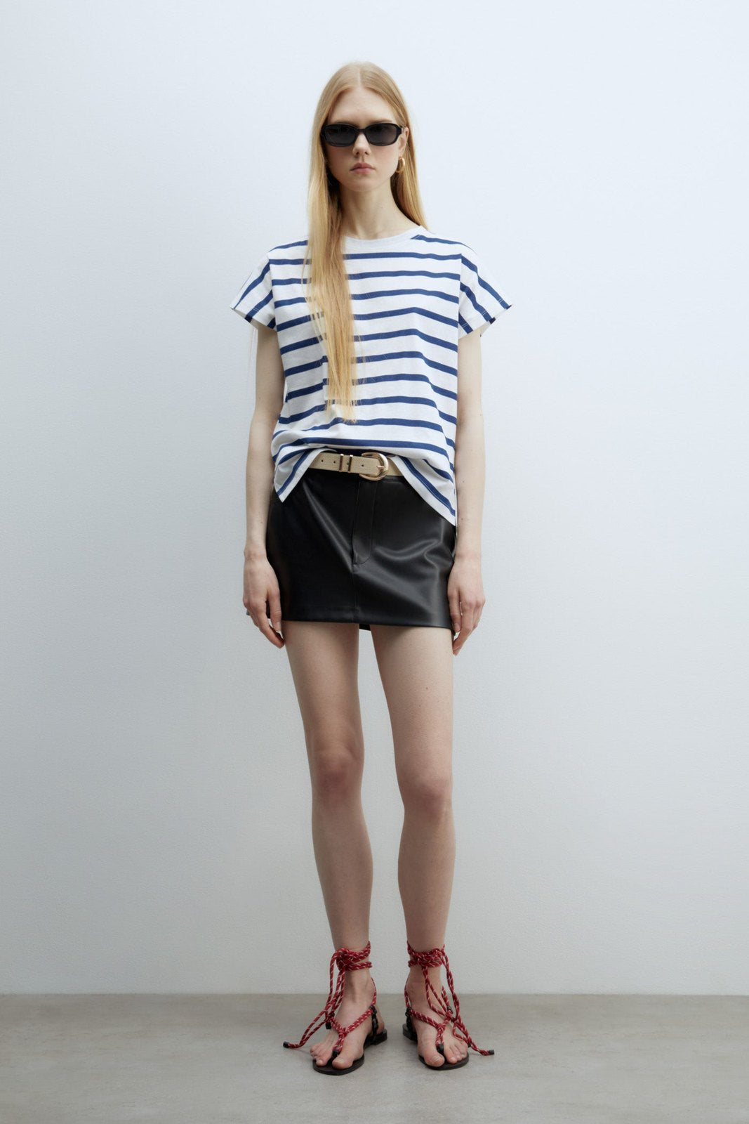 Sfera Printed T-shirt - Print Blue 1 Shaws Department Stores