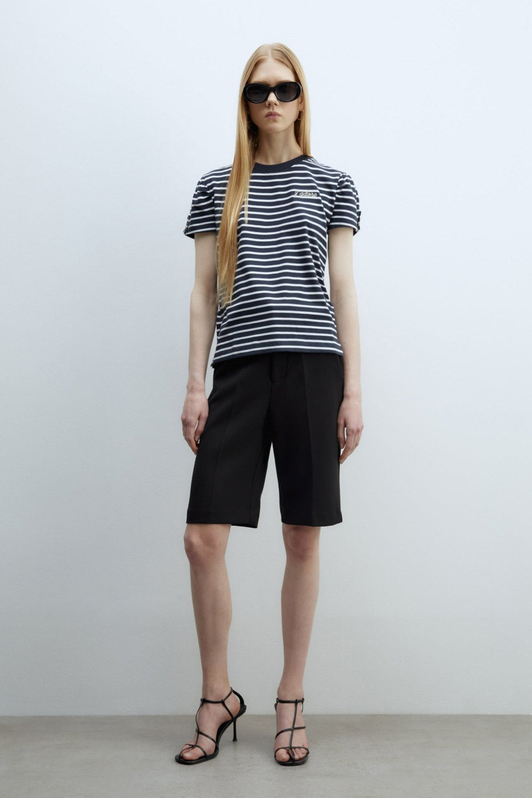 Sfera Stripes T-shirt - Navy 1 Shaws Department Stores