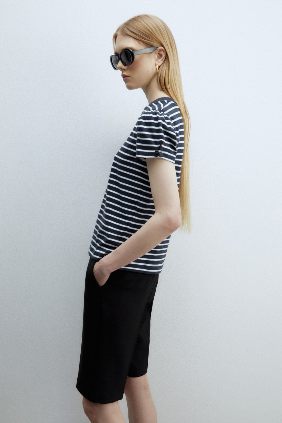 Sfera Stripes T-shirt - Navy 4 Shaws Department Stores