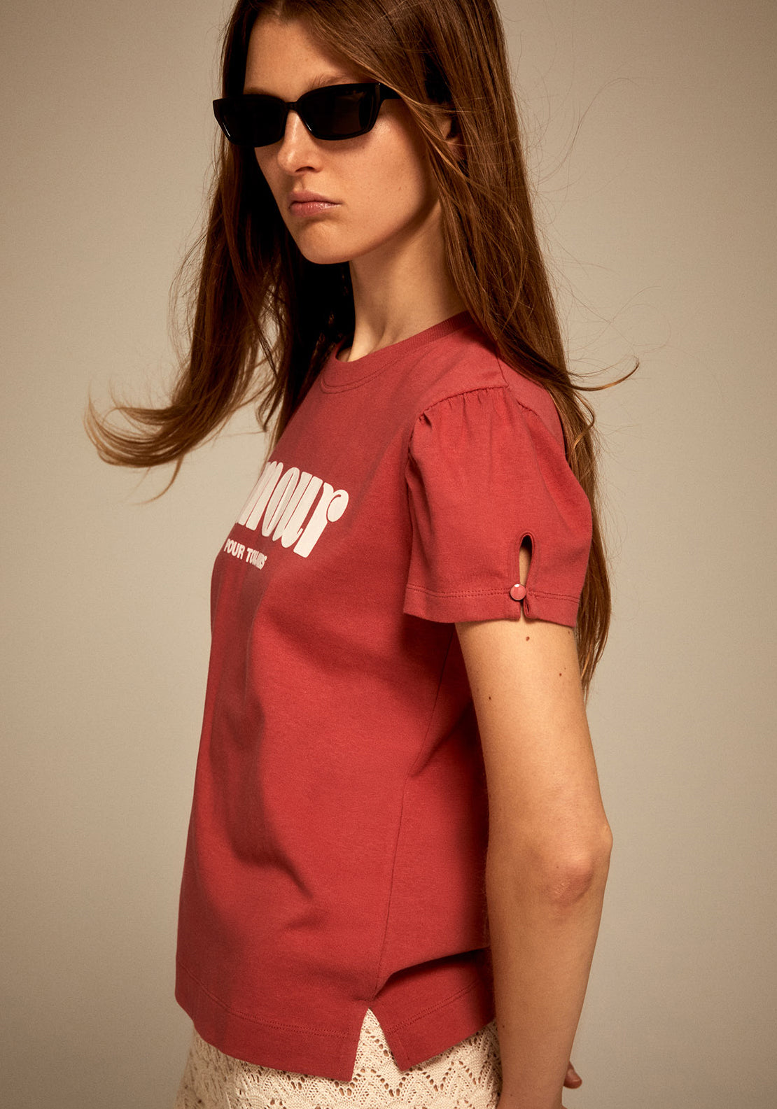 Sfera Graphic Print T-Shirt - Red 3 Shaws Department Stores