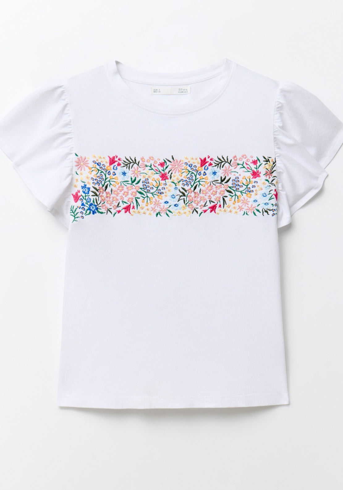 Sfera Embroidered T-Shirt - White 6 Shaws Department Stores