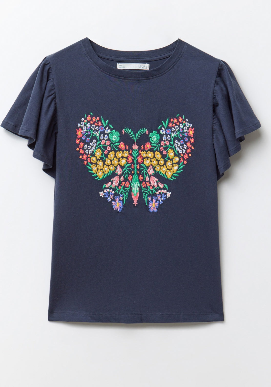 Sfera Embroidered T-Shirt - Navy 6 Shaws Department Stores