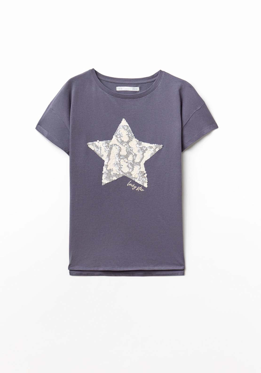 Sequins T-Shirt - Grey