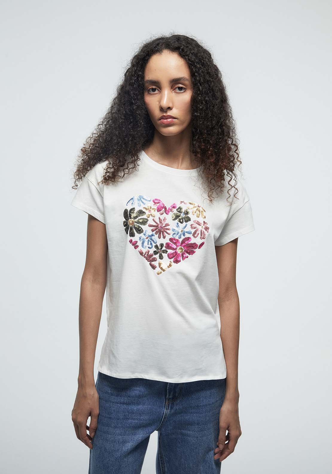 Sequins T-Shirt - White