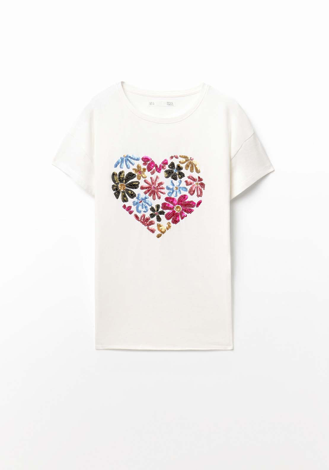 Sequins T-Shirt - White
