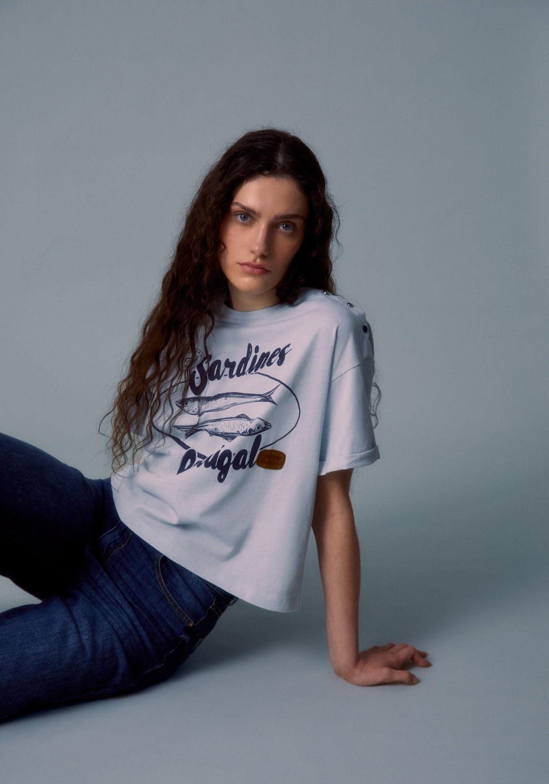 Cotton Sardine T-Shirt - Blue