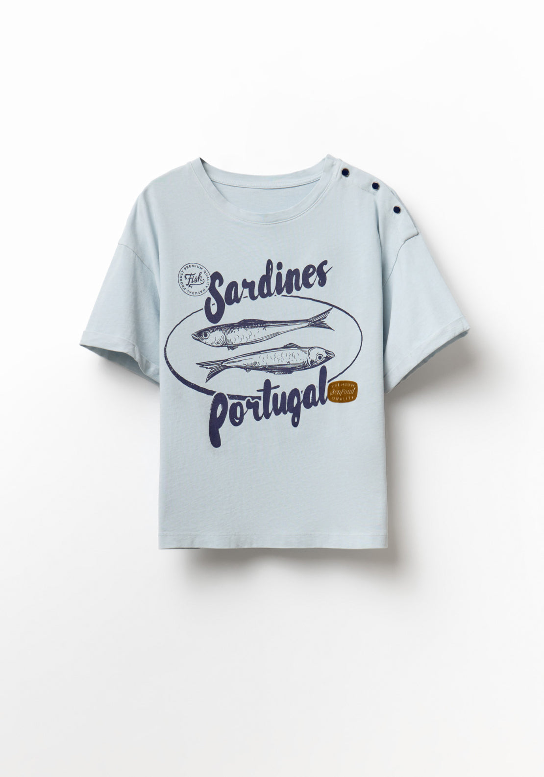 Cotton Sardine T-Shirt - Blue