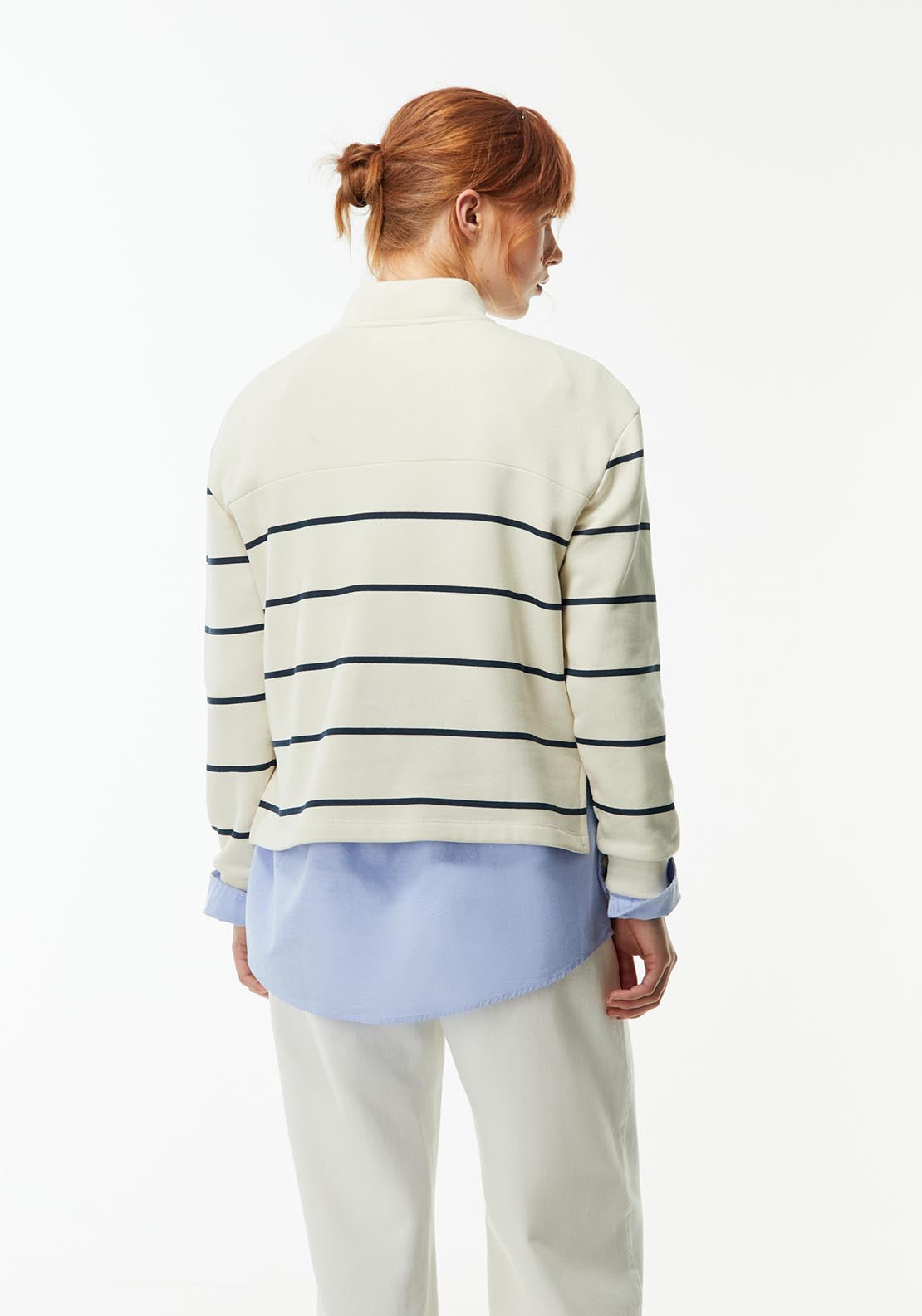 Sfera Zipped high-neck sweatshirt - Beige 3 Shaws Department Stores