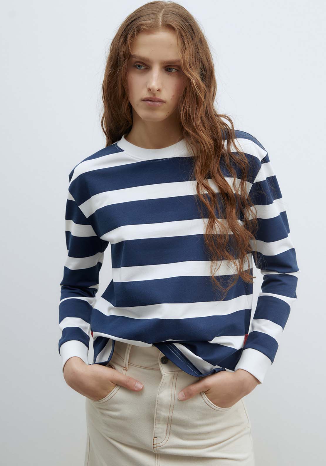Sfera Basic printed sweatshirt - Print Marin 1 Shaws Department Stores