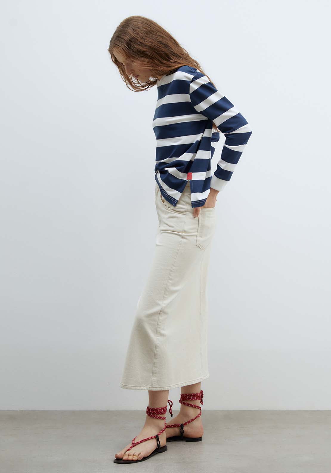Sfera Basic printed sweatshirt - Print Marin 3 Shaws Department Stores