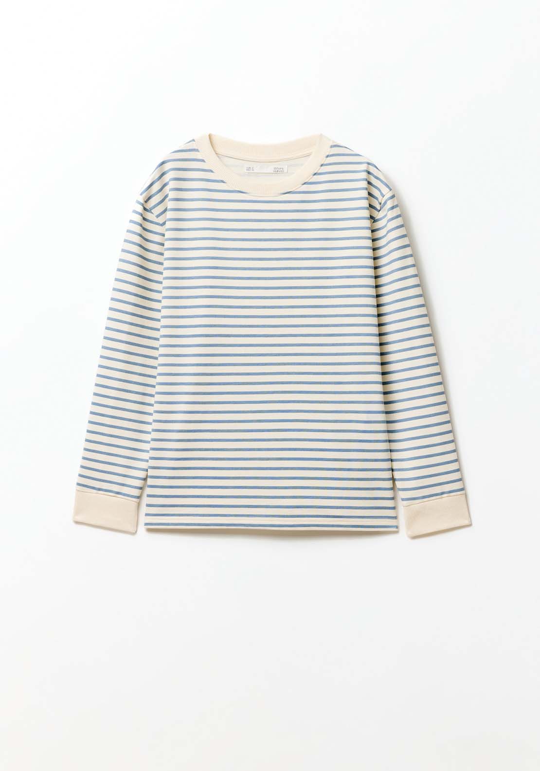 Sfera Basic printed sweatshirt - Print Blue 8 Shaws Department Stores