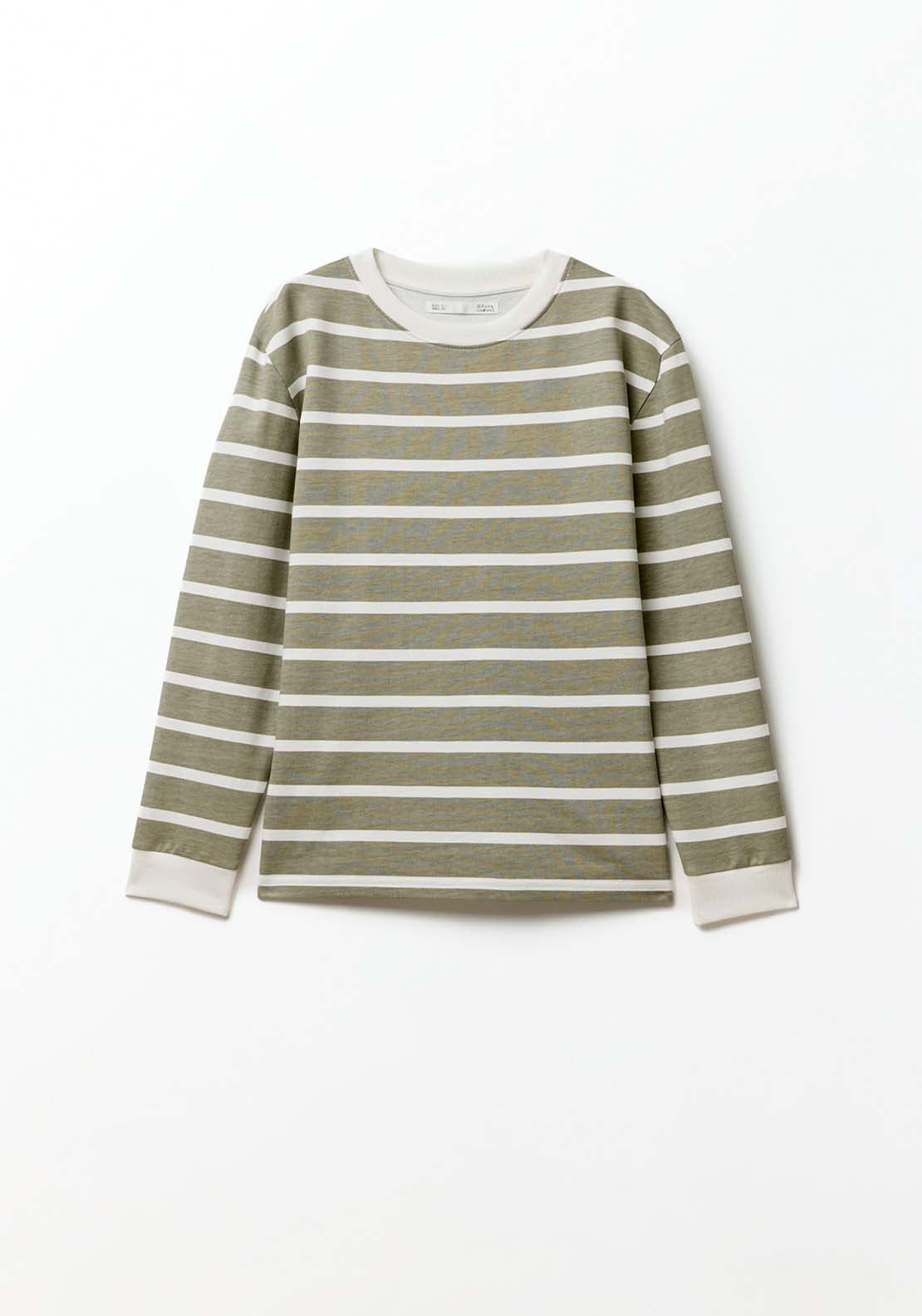 Sfera Basic printed sweatshirt - Print Green 6 Shaws Department Stores