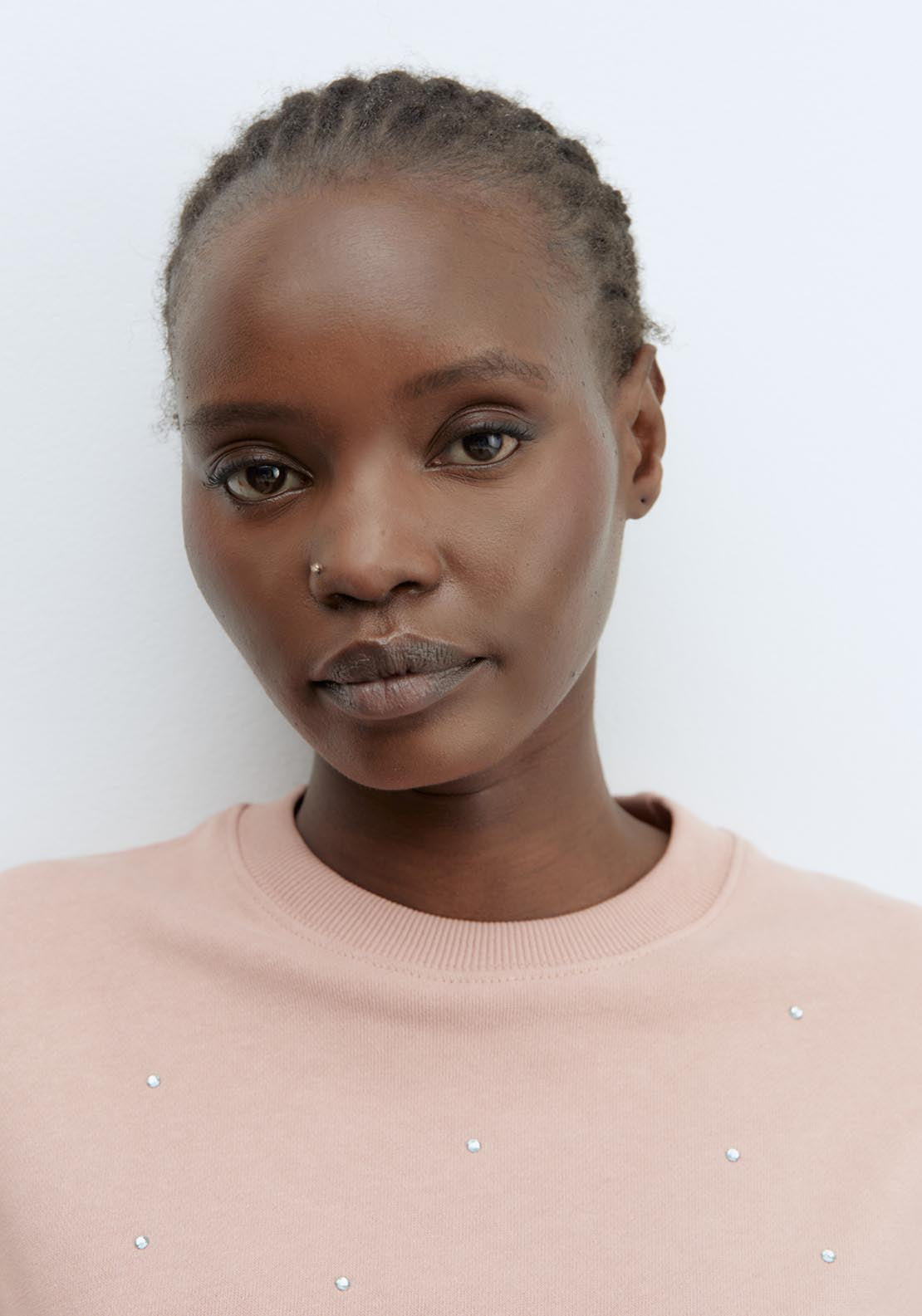 Sfera Sweatshirt With Diamanté Detail - Pink 5 Shaws Department Stores