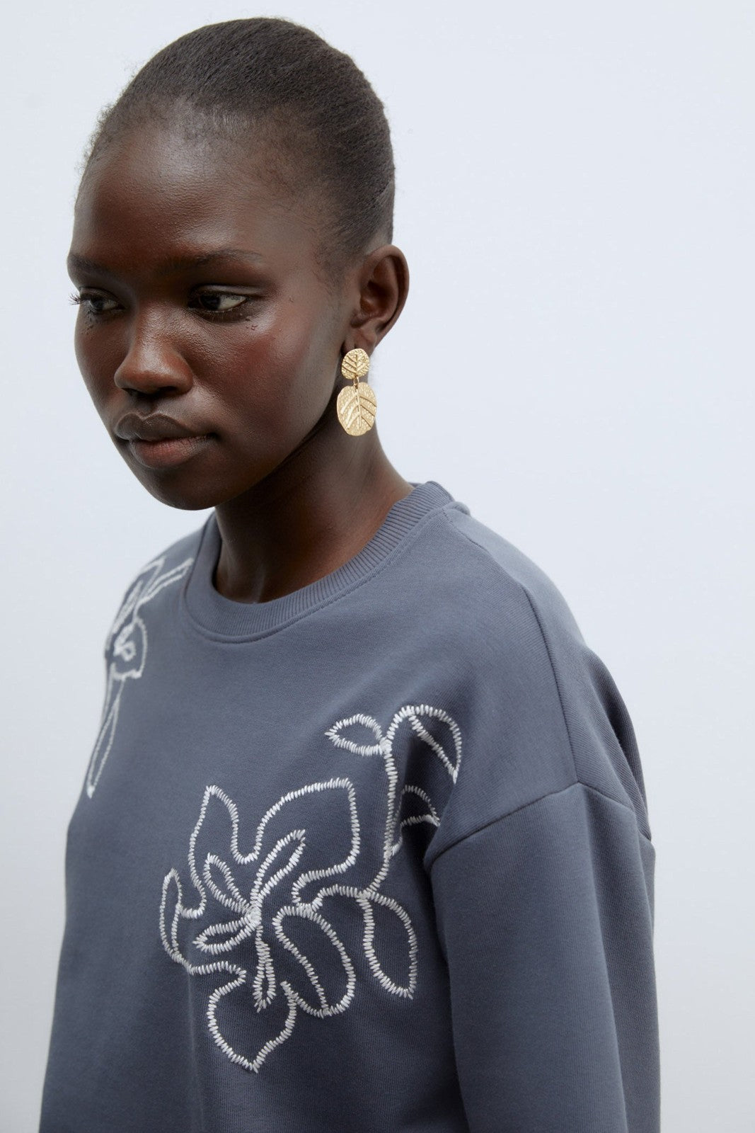 Sfera Embroidered sweatshirt set - Lead 2 Shaws Department Stores