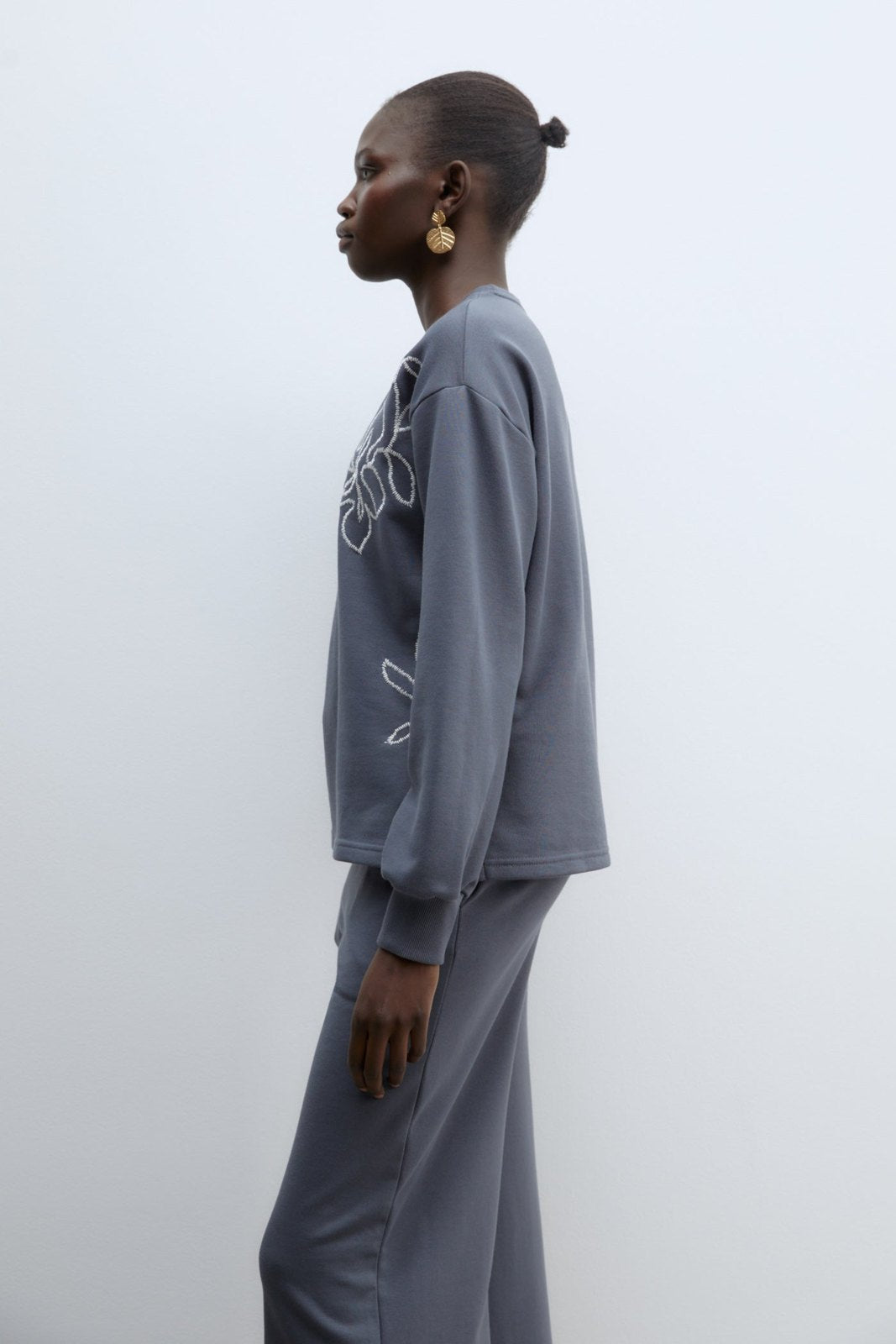 Sfera Embroidered sweatshirt set - Lead 4 Shaws Department Stores
