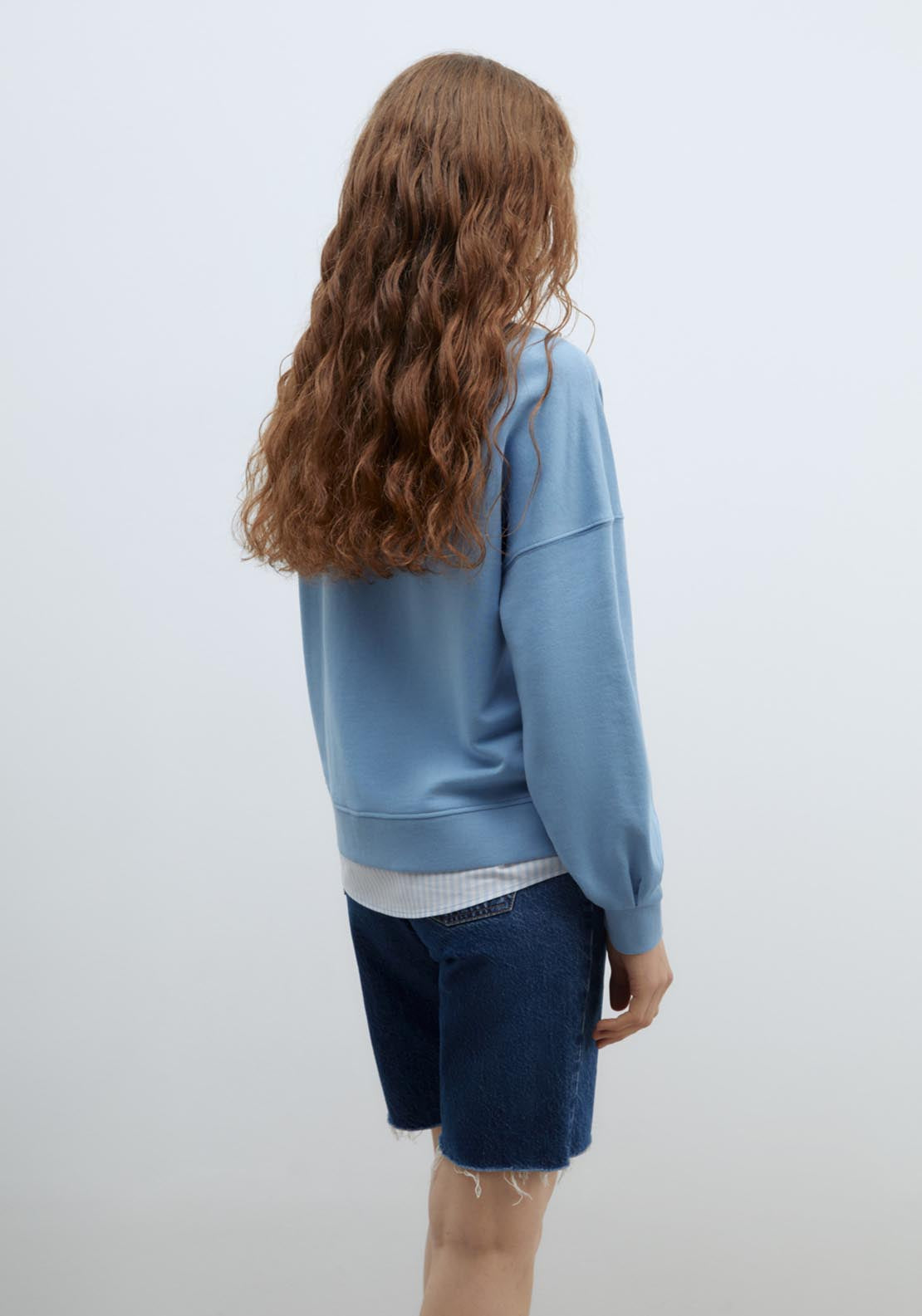 Sfera Printed sweatshirt - Blue 5 Shaws Department Stores